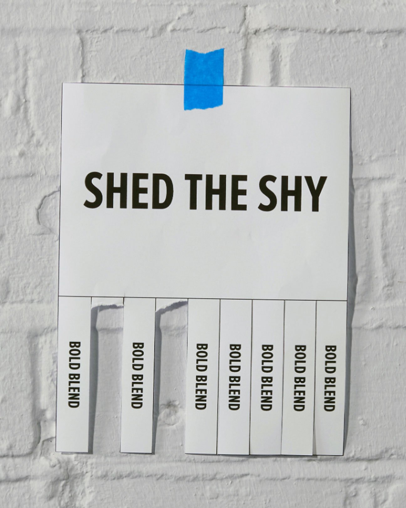 Bold blends bulletin board